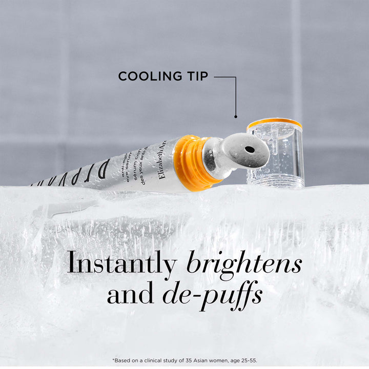 Cooling tip instantly brightens and de-puffs