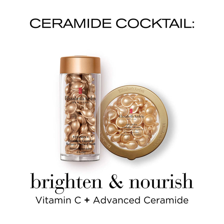 Vitamin C Ceramide Capsules Radiance Renewal Serum Set - 120-Piece