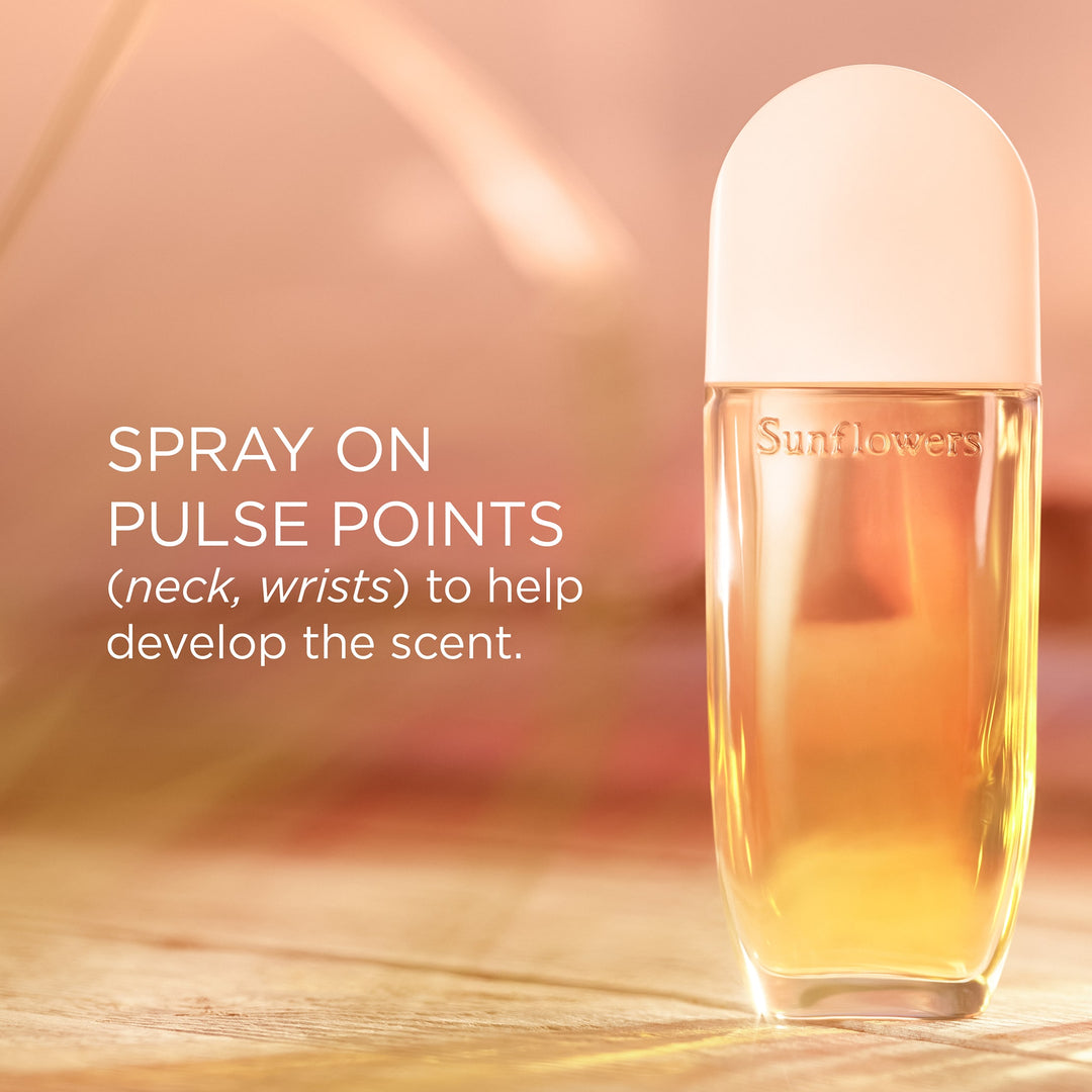 Spray on pulse points (neck, wrists) to help develop the scent