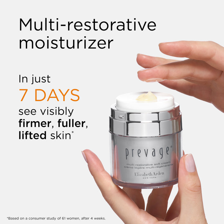 Multi-restorative moisturizer. In just 7 days, see visibly firmer, fuller and lifted skin* *Based on a consumer study of 61 women, after 4 weeks