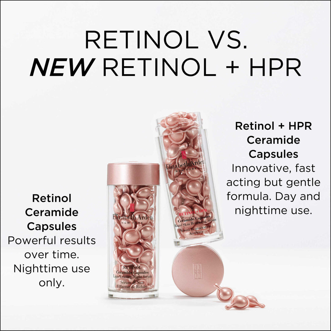 Retinol + HPR Ceramide Capsules Rapid Skin Renewing Serum Set - 180 Pieces