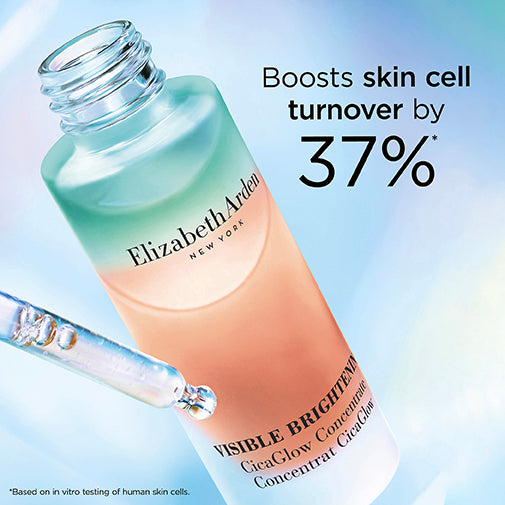 Boosts skin cell turnover by 37%* *based on in vitro testing of human skin cells.