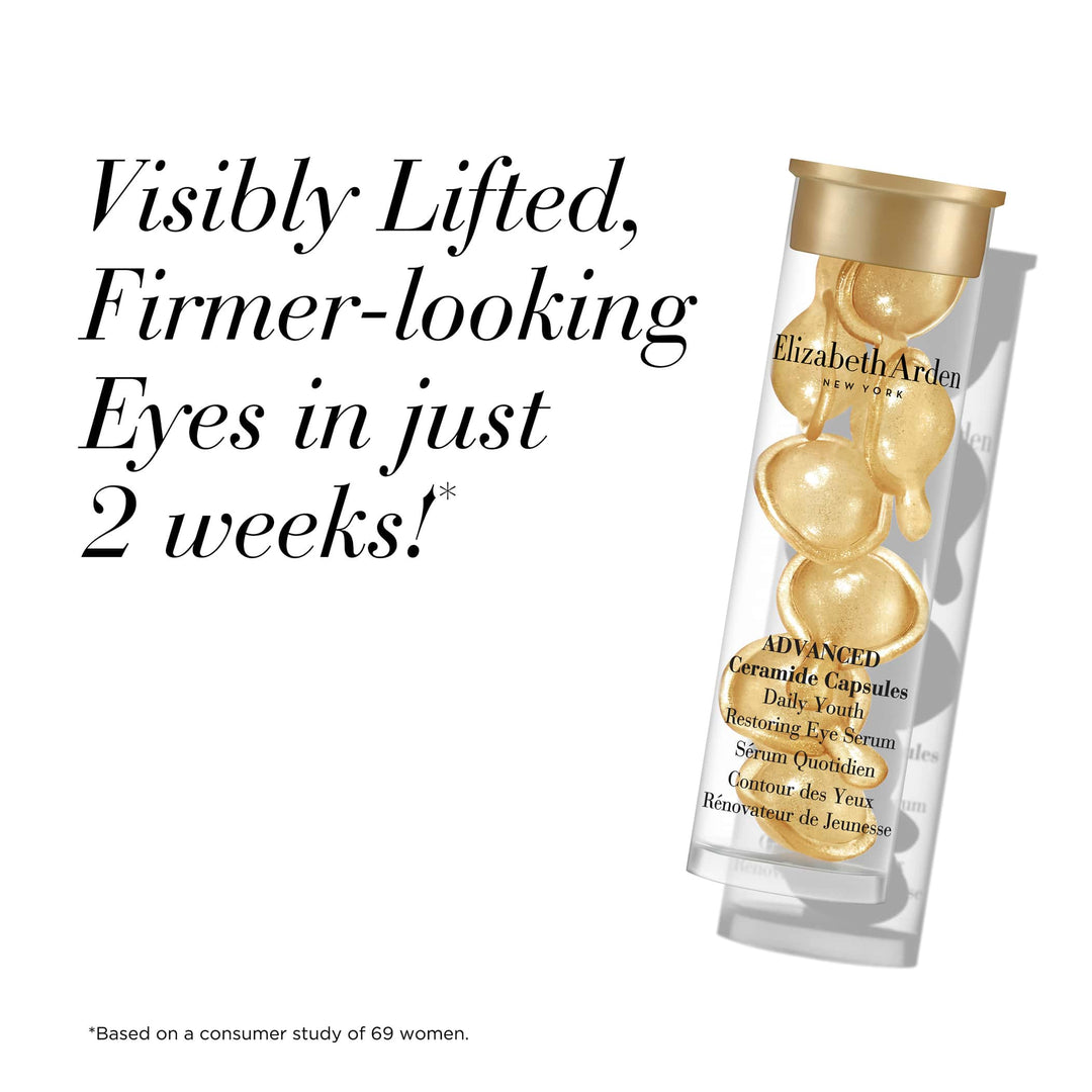 Visibly lifted, firmer-looking eyes in just 2 weeks!* *Based on a consumer study of 69 women.