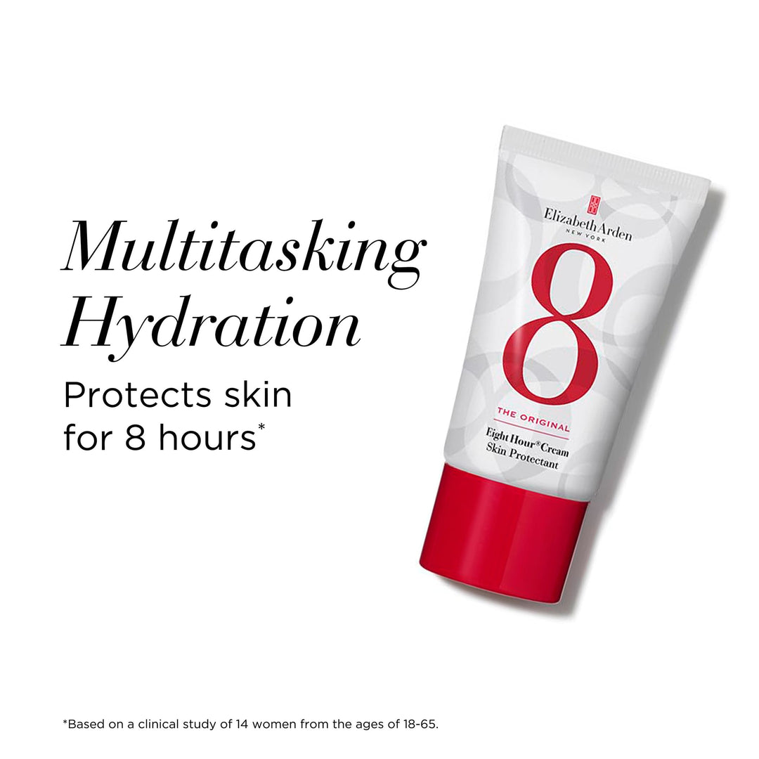 Multitasking Hydration. Protects skin for 8 hours* *Based on a clinical study of 14 women from the ages of 18-65. 